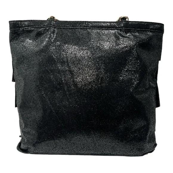 Kate Spade New York Metallic Priti Plisse Shoulder Bag MSRP $445 Black/Gold - Picture 7 of 16